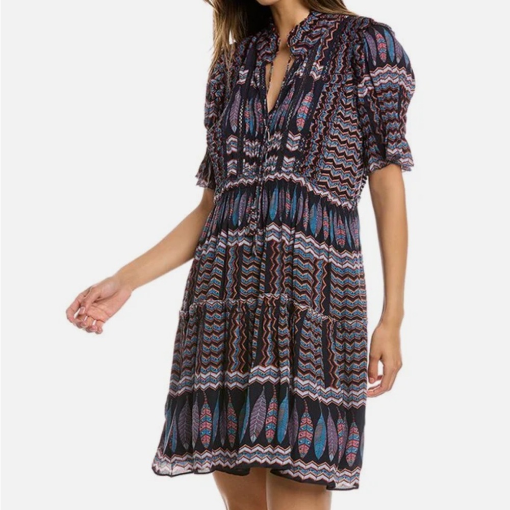 Sea New York Flora Flounce Sleeve Mini Dress